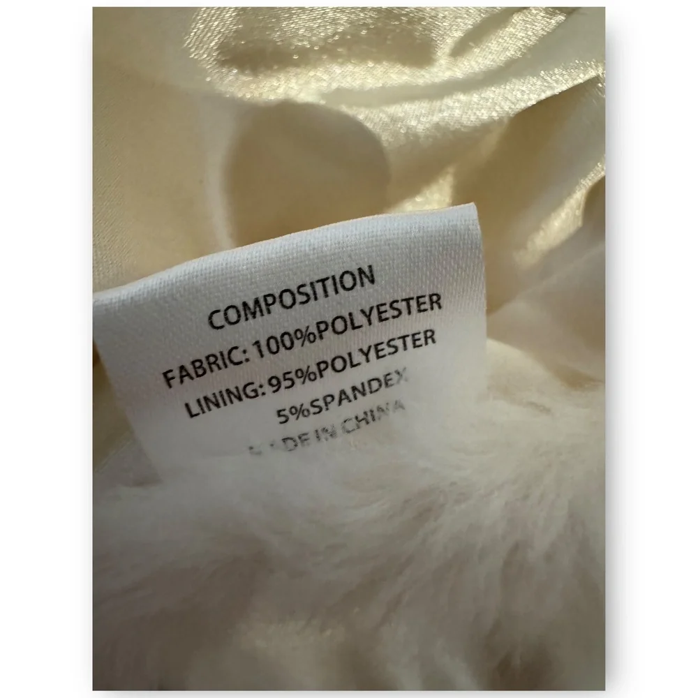 Cream Faux Fur Bridal Wrap - Women Accessories Scarves & Wraps